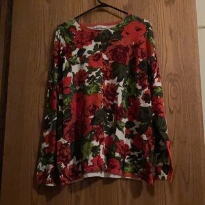 Isaac Mizrahi flowered top